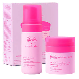 Evereden Barbie front packaging showing playful gift box and contents, encouraging routine