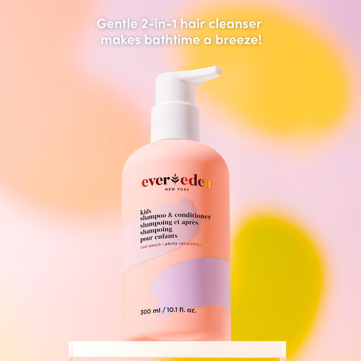 Evereden child having hair combed with detangler to reduce tugging