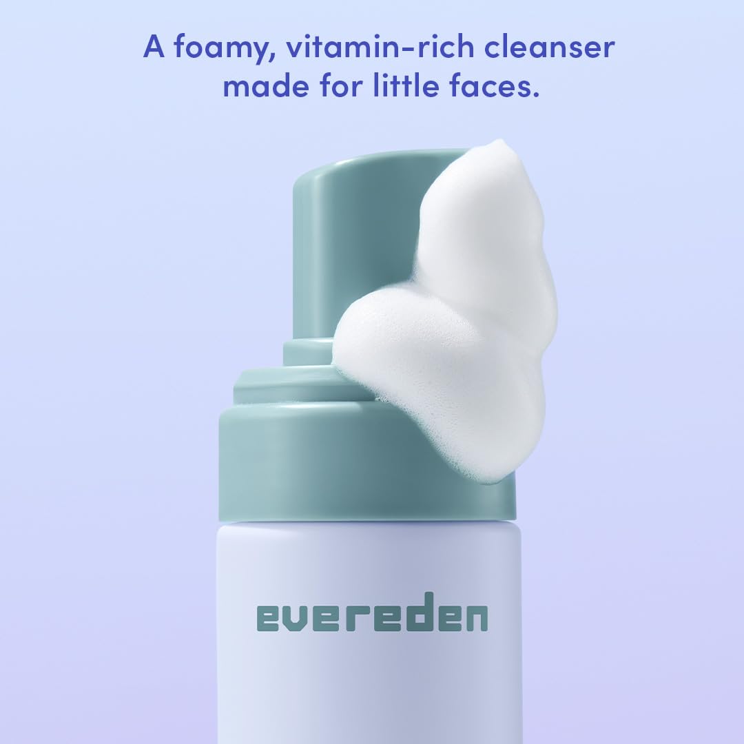 Evereden child washing face at sink demonstrating gentle use