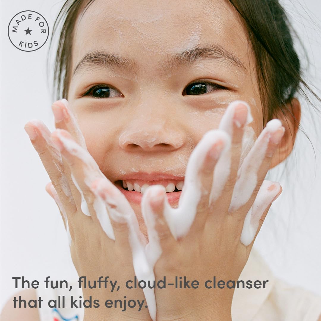 Evereden family in bathroom using wash to make daily routines fun and simple
