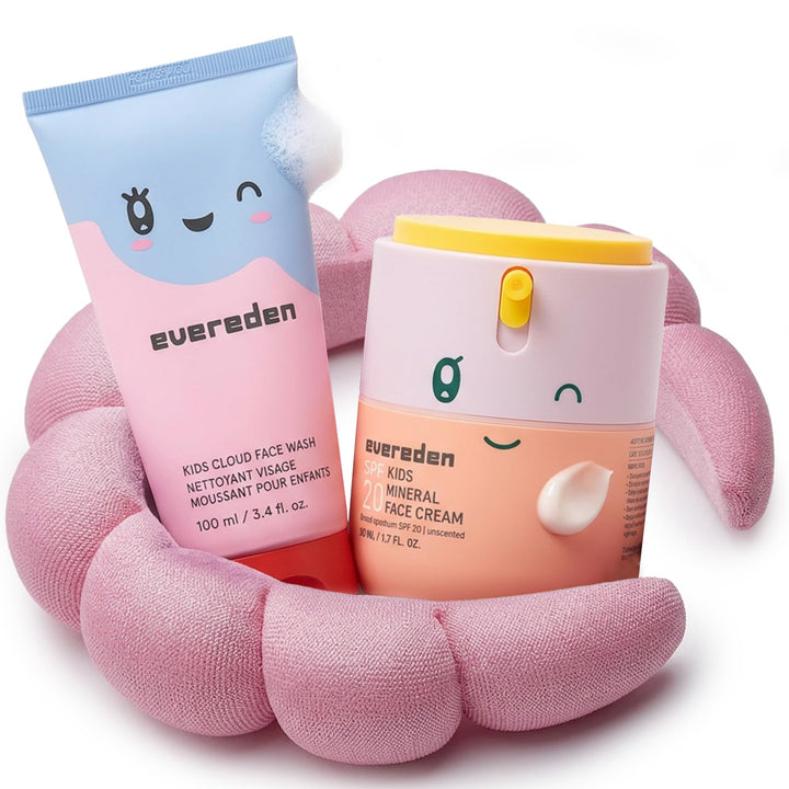 Evereden front packaging showing gentle kids face wash benefits
