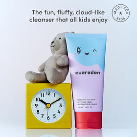 Evereden next to ruler showing 3.4 fl oz scale for portability and travel convenience