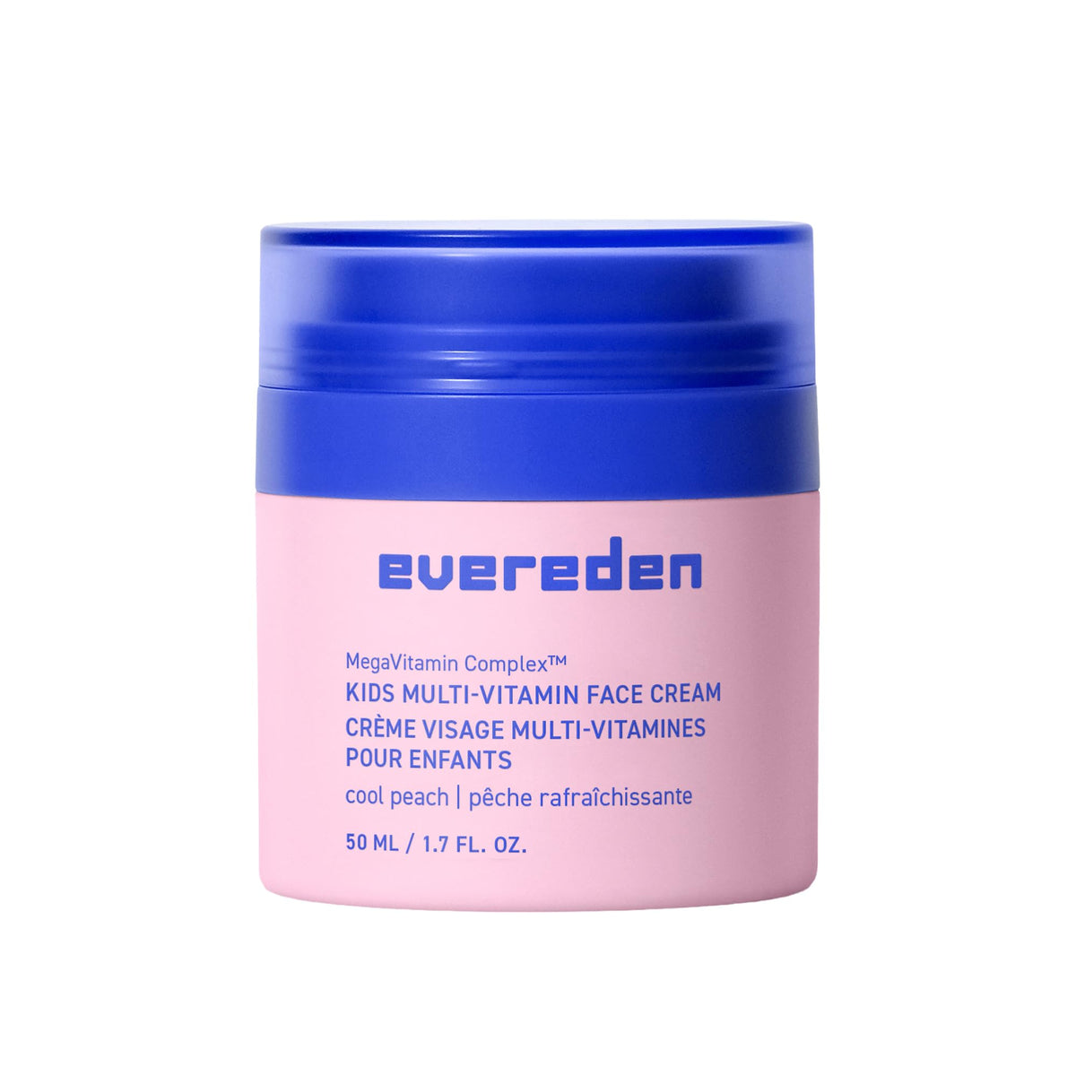 Evereden jar front view showing Cool Peach label and travel-friendly size benefiting caregivers