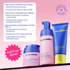 Evereden vitamin face cream texture swipe showing lightweight hydration and quick absorption