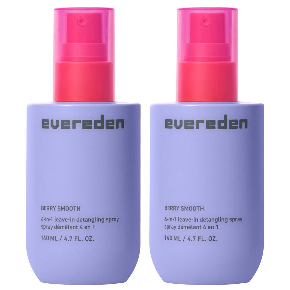 Evereden detangler front packaging shows clean design and benefits