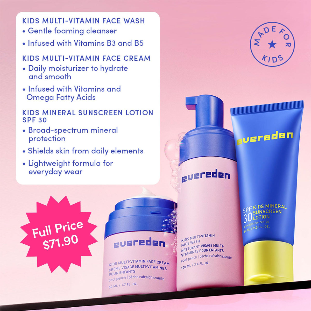 Evereden face cream texture on finger showing hydrating, vitamin-rich feel