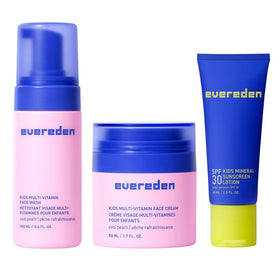 Evereden front packaging showing cool peach kit and easy routine benefit
