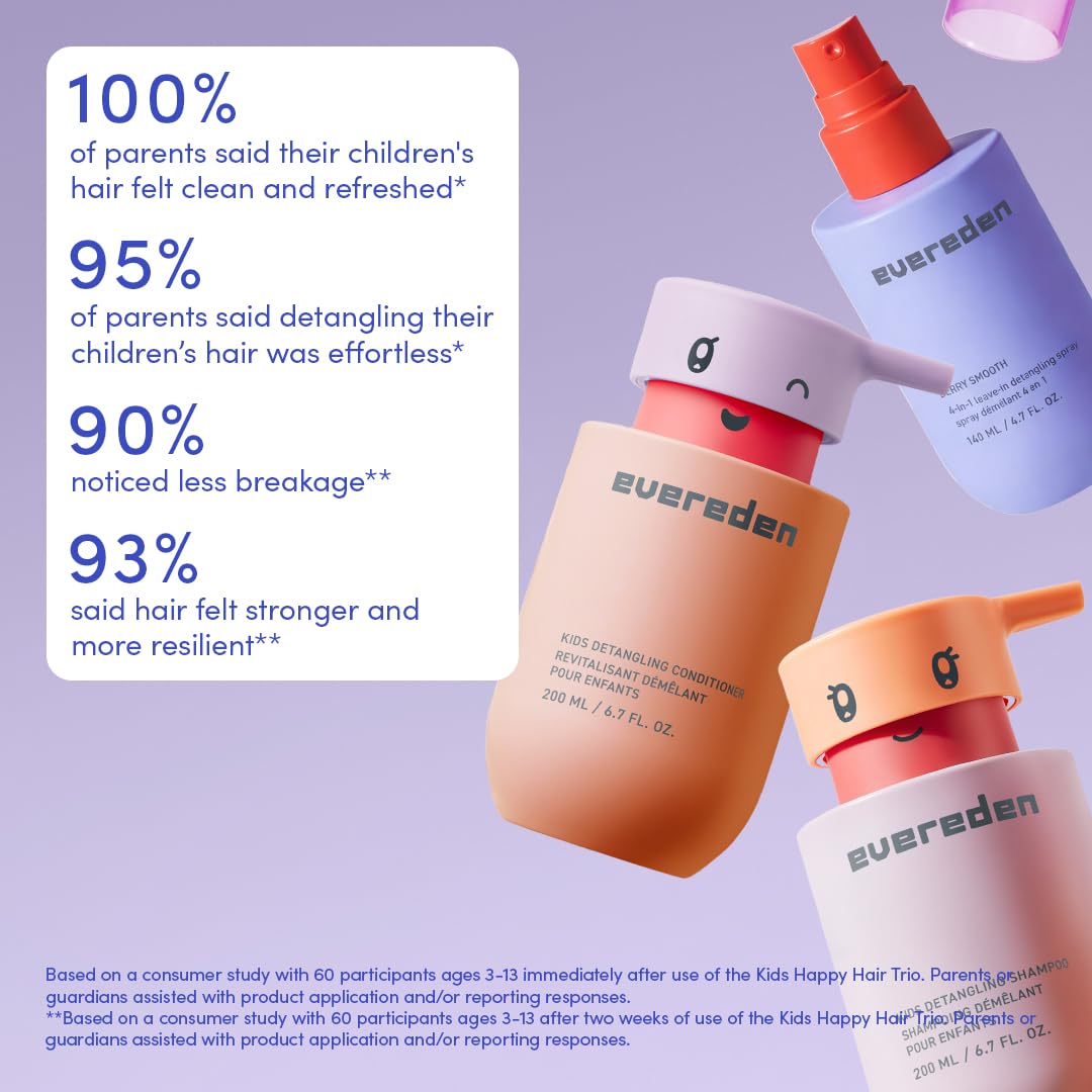 Evereden leave-in conditioner creamy texture demonstrating slip and moisturize benefit