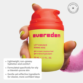 Evereden open jar texture displaying lightweight gel-cream hydration