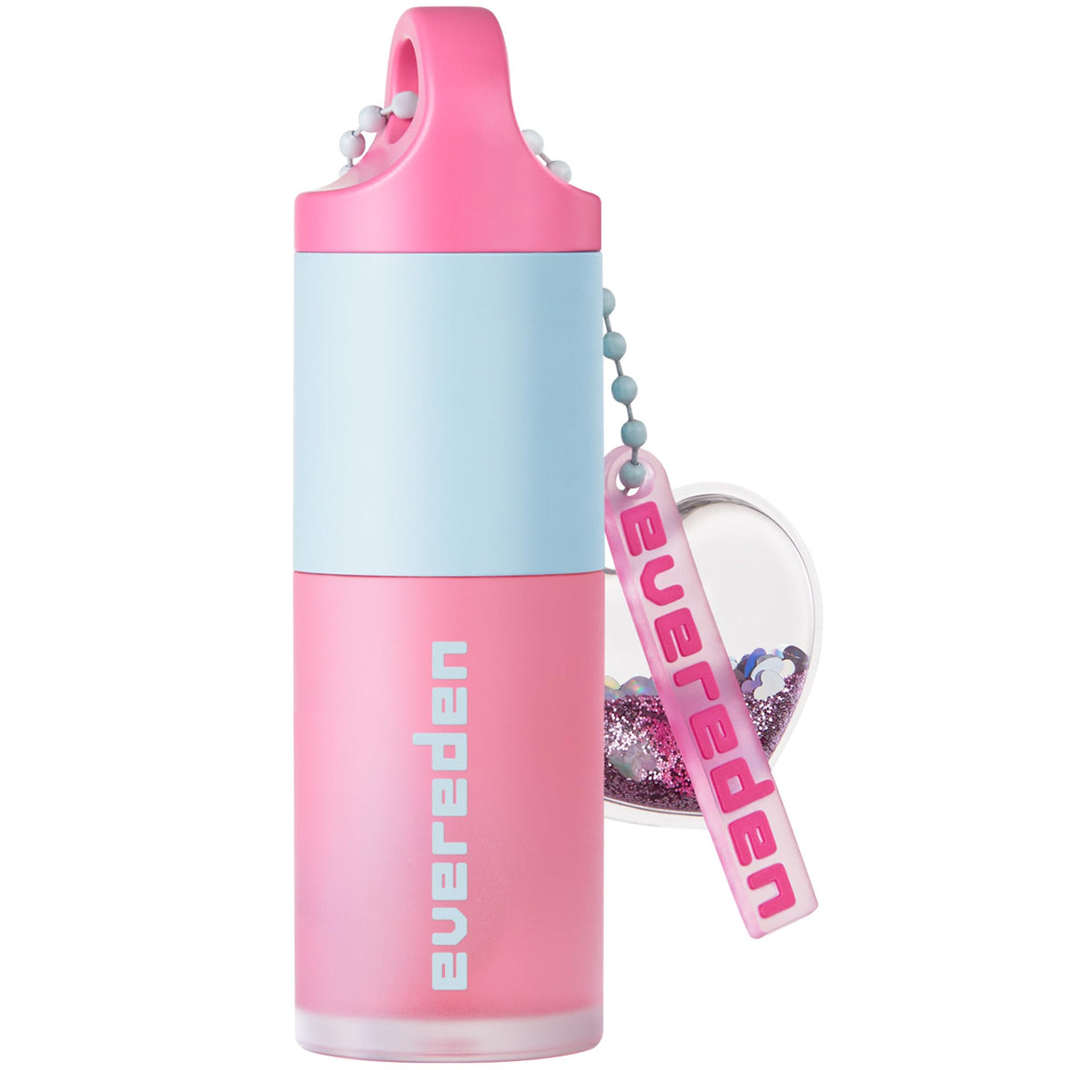 Evereden Sakura front tube showing pink gloss and playful design, clear benefit of safe color