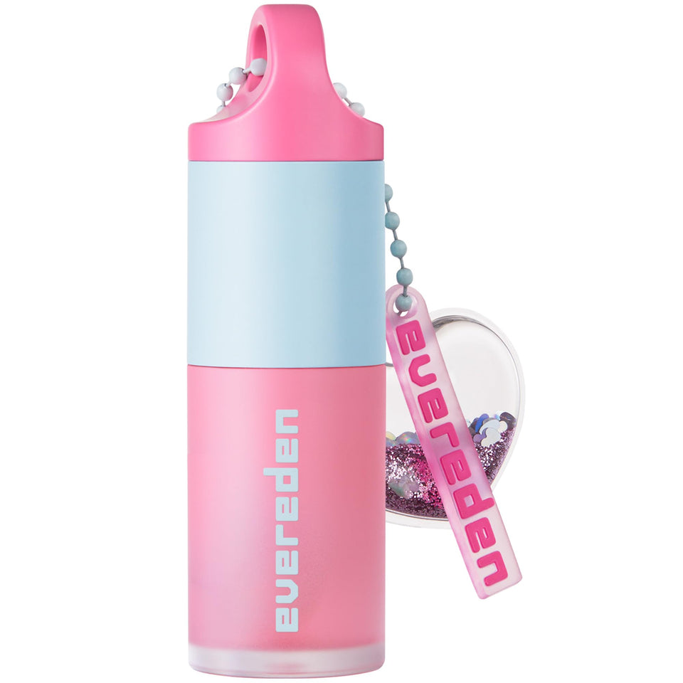 Evereden Sakura front tube showing pink gloss and playful design, clear benefit of safe color