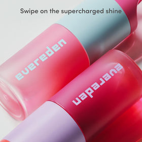 Evereden Sakura lip swatch on hand showing sheer pink tint and hydrating shine