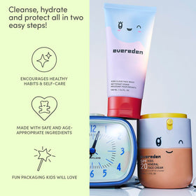 Evereden set with headband styled to show simple morning routine