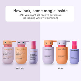 Evereden shampoo pump close-up demonstrating easy dispensing and gentle formula