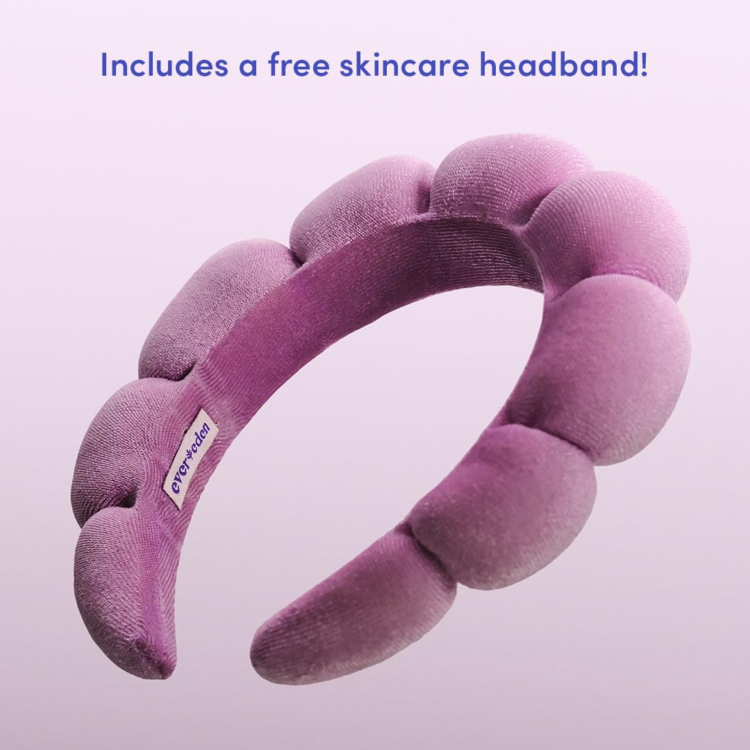 Evereden products next to an adult hand to show compact size and travel-ready convenience