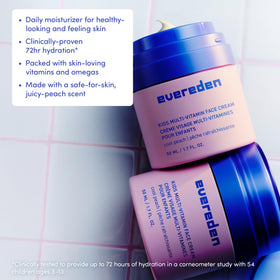 Evereden product sizes next to TSA bottle showing travel-approved convenience
