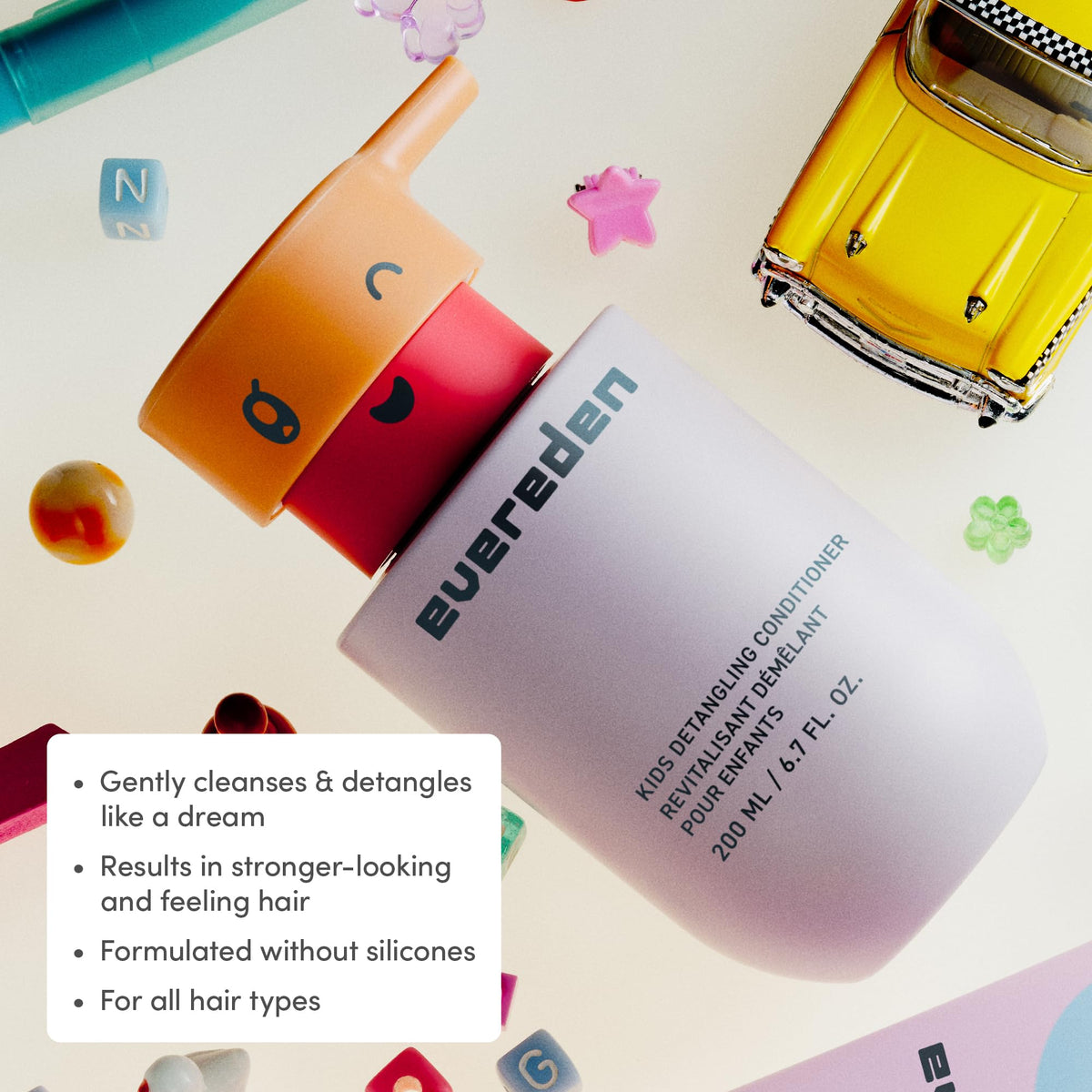 Evereden shampoo lather texture illustrating gentle foaming action