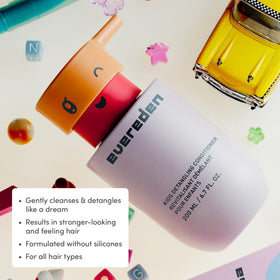 Evereden shampoo lather texture illustrating gentle foaming action