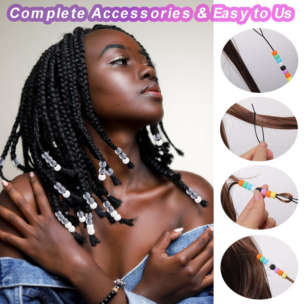 Everfunny lifestyle image of child braided hair showing playful look