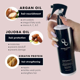 everlong spray mist closeup creating instant slip for brushing