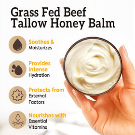 Finger scooping Evervines balm to show melting, easy application and comfort