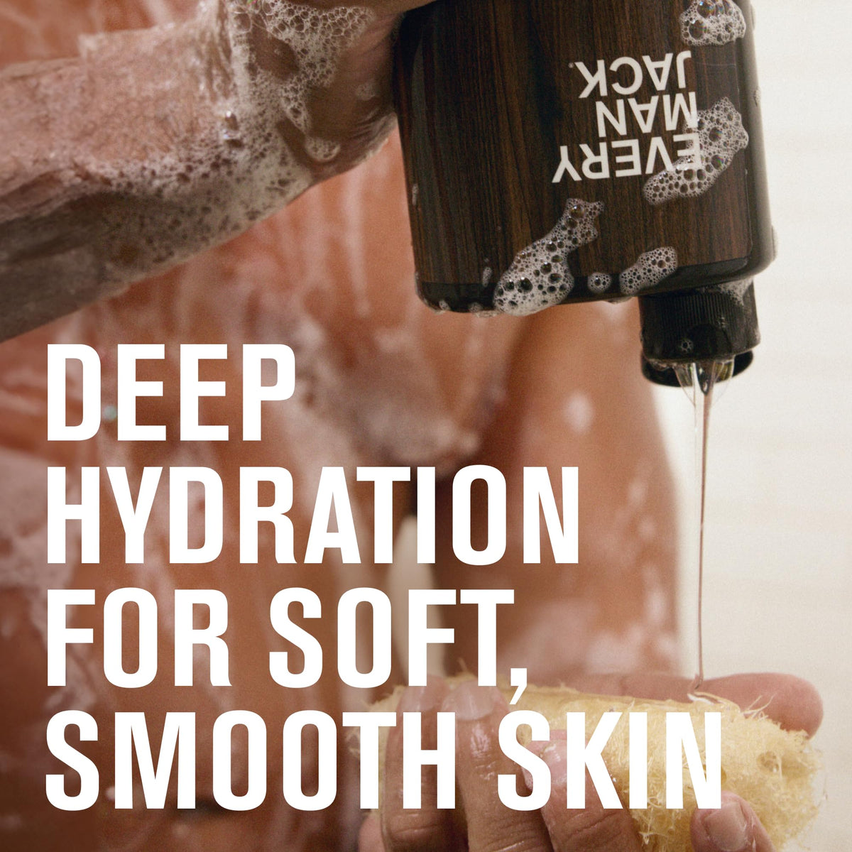 every man jack amber and sandalwood bottle close-up highlighting label and warm scent benefit