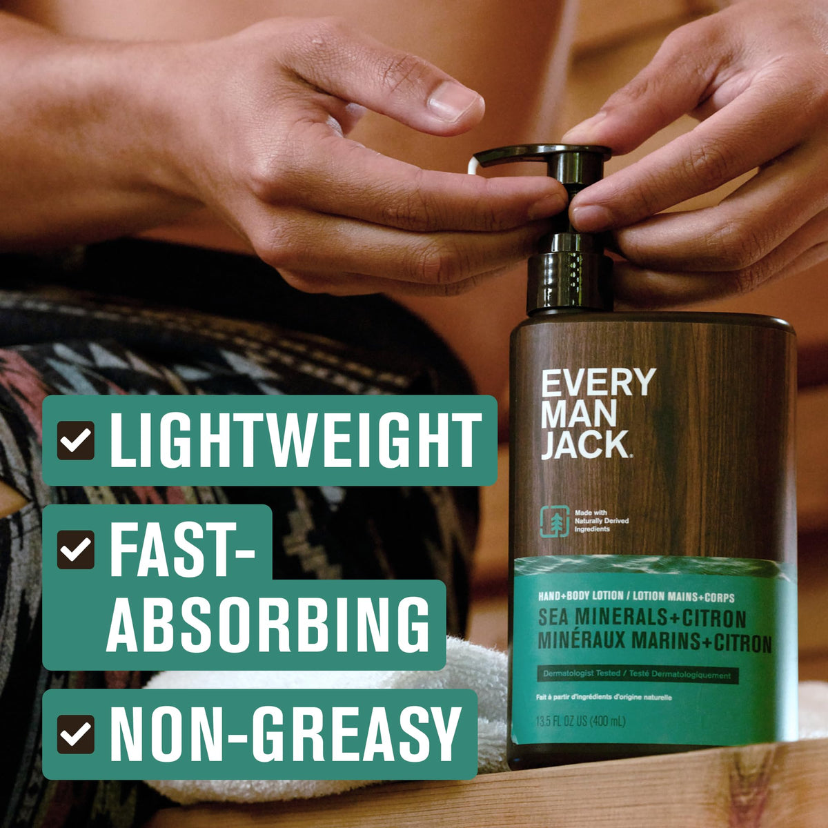 Every Man Jack on bathroom shelf lifestyle scene for daily grooming convenience