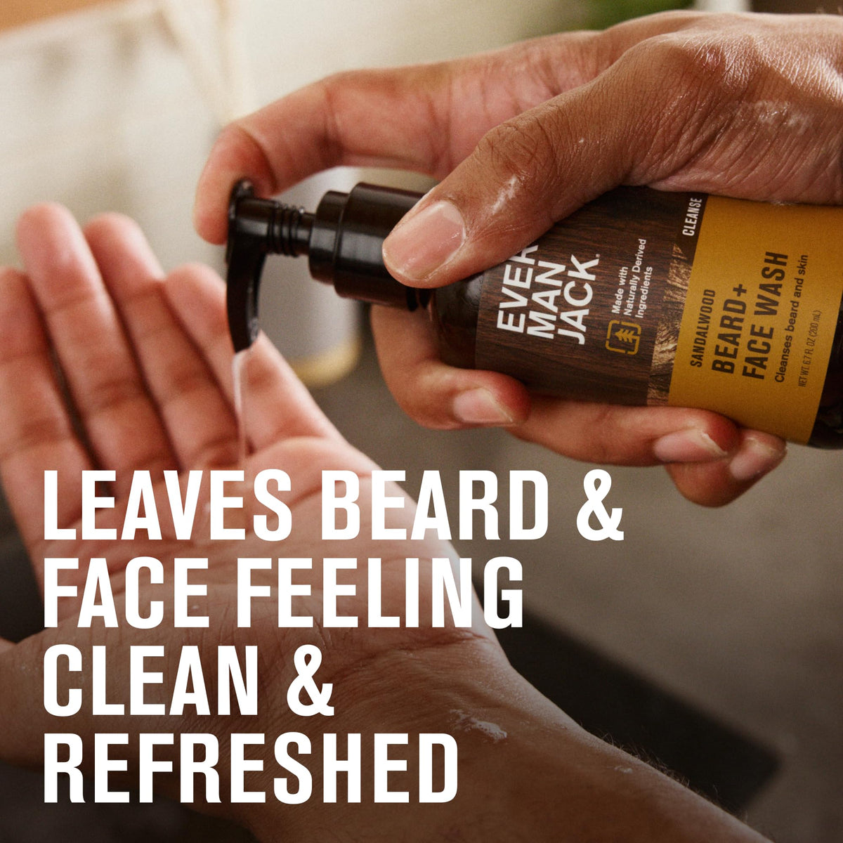 Every Man Jack wash lather texture demonstrating gentle foam