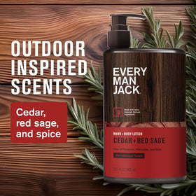 Every Man Jack lotion texture poured close-up showing lightweight non-greasy finish