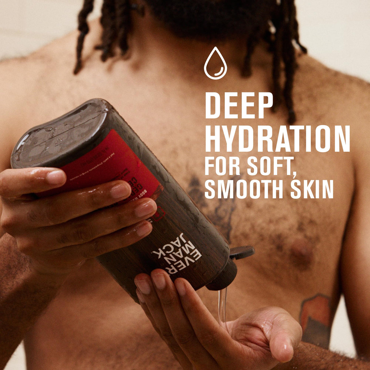 Every Man Jack pump close-up highlighting easy dispensing and control