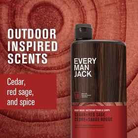 Every Man Jack lathered foam texture showing gentle cleansing action