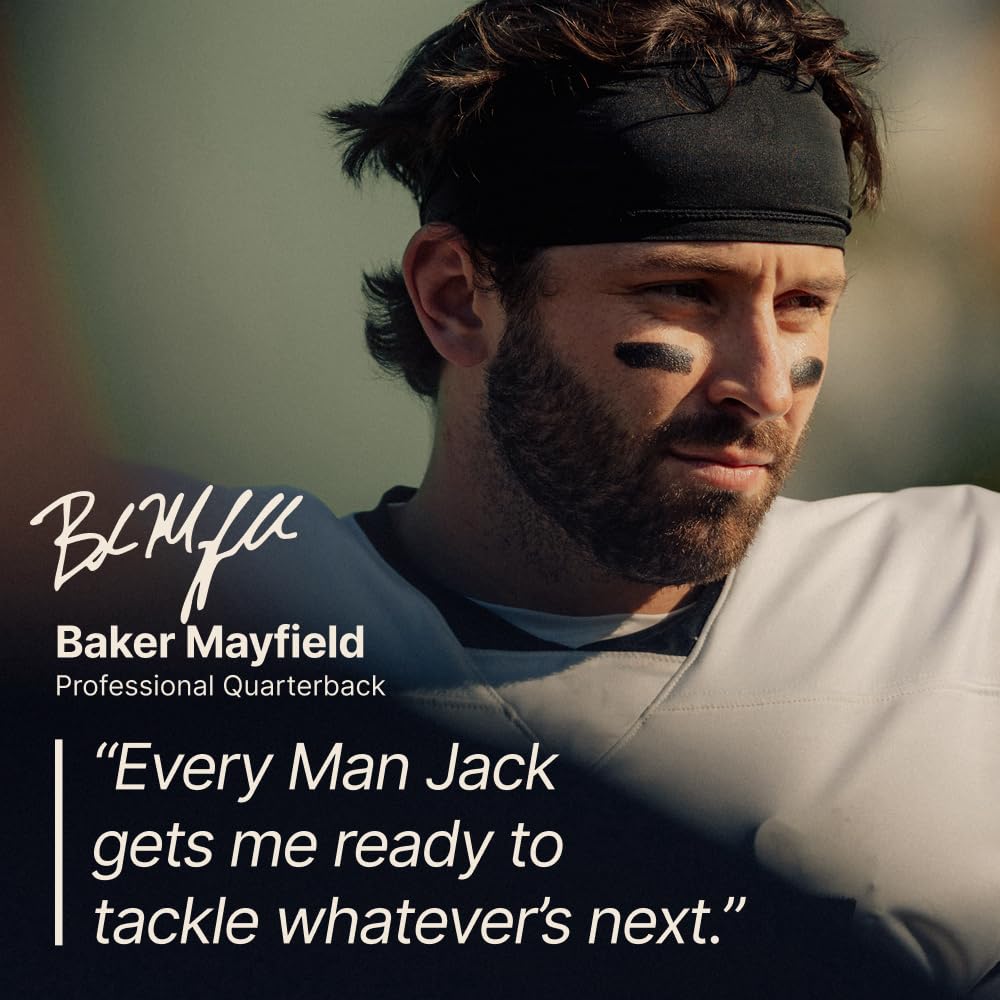 Every Man Jack being used on beard to refresh facial hair without overdrying