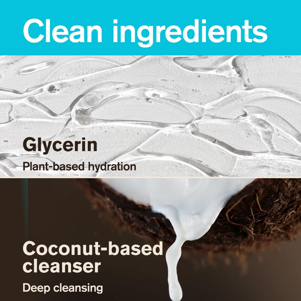 Every Man Jack ingredient label view highlighting naturally derived surfactants and glycerin
