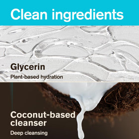 Every Man Jack ingredient label view highlighting naturally derived surfactants and glycerin