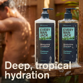 Every Man Jack conditioner cream close-up for visible moisturizing benefit