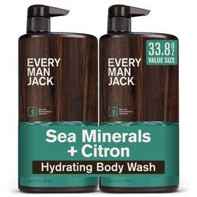 Every Man Jack front packaging showing sea minerals citron scent and benefits