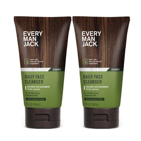 Every Man Jack front packaging shows two bottles and brand clarity