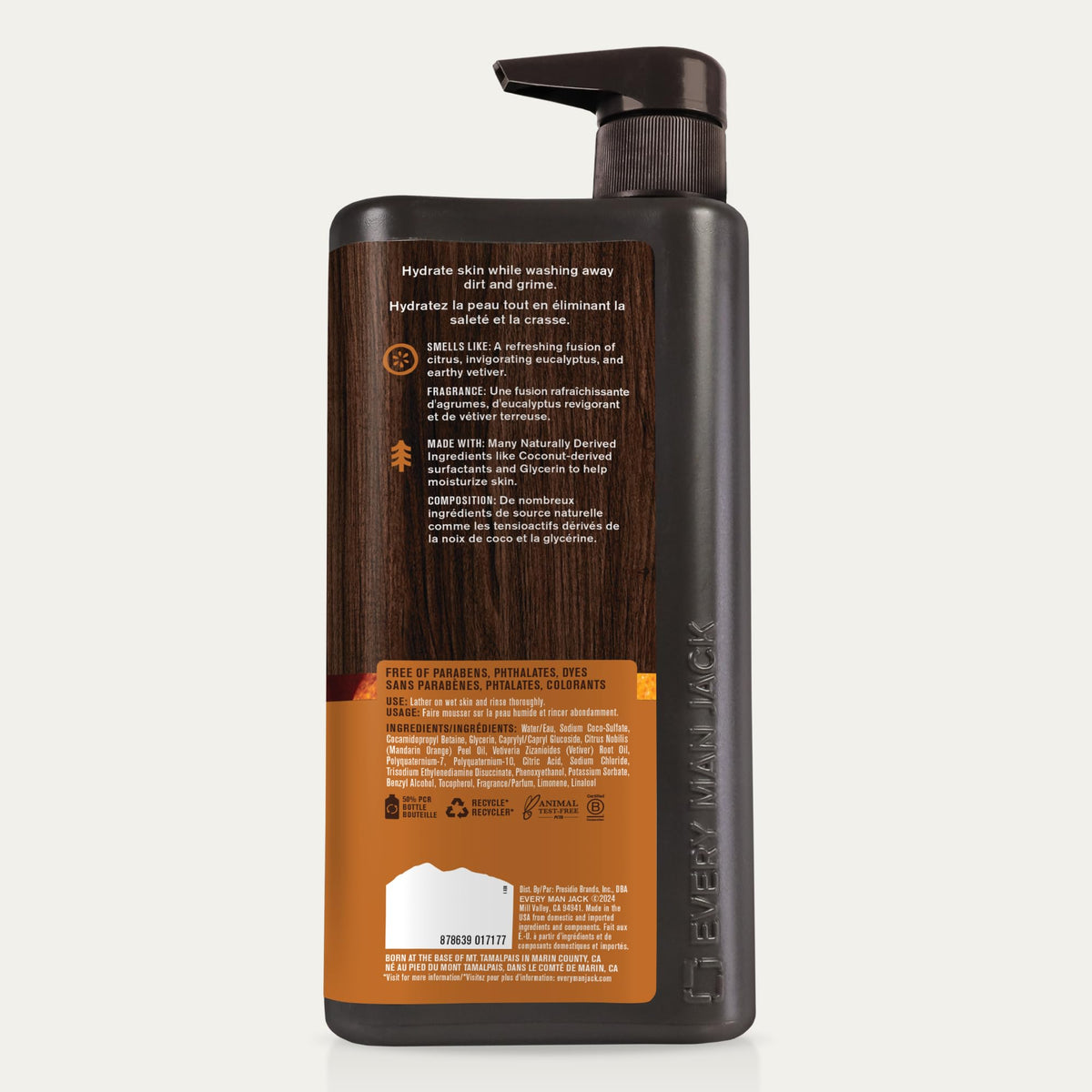 Every Man Jack bottle on bathroom shelf portraying everyday grooming benefit