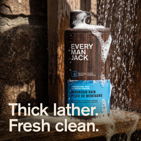 Every Man Jack pump closeup for easy dispensing and reduced product waste