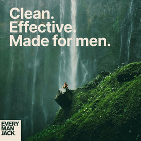 Every Man Jack cap open while dispensing for easy shower use