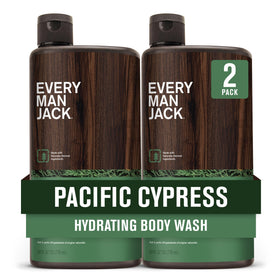 Every Man Jack front packaging showing two 24oz bottles and clear branding