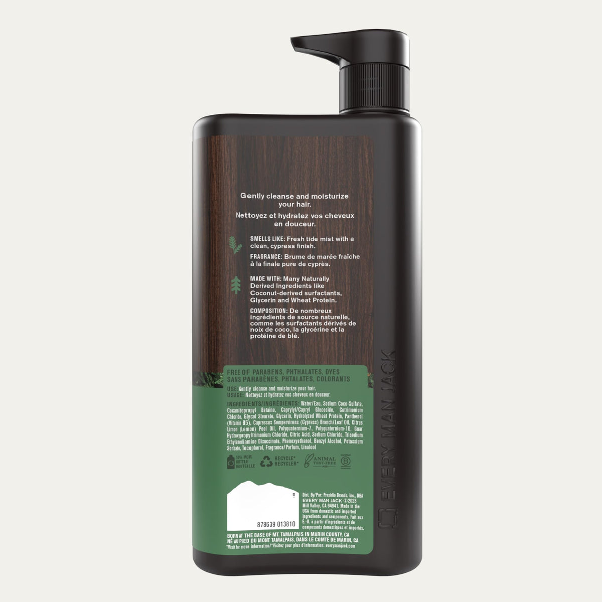 Every Man Jack lifestyle shot of man using shampoo showing fast everyday grooming