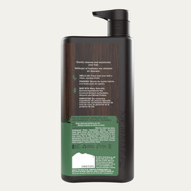 Every Man Jack lifestyle shot of man using shampoo showing fast everyday grooming