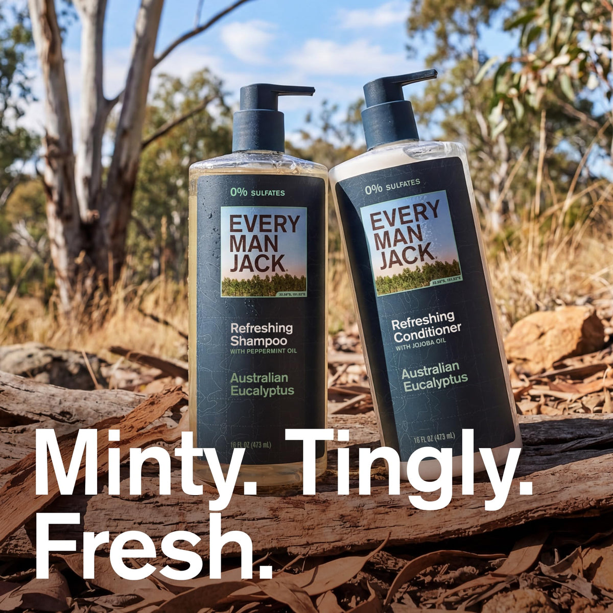 Every Man Jack shampoo texture pouring for effective scalp cleansing