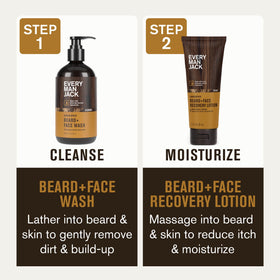 Every Man Jack wash lathered in hand for gentle cleansing demonstration