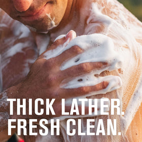 Every Man Jack Winter Pine lather texture demonstrating gentle moisturizing foam