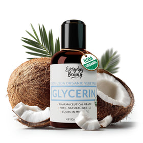 Everyday Beauty front bottle view showing clean organic glycerin packaging benefit clarity