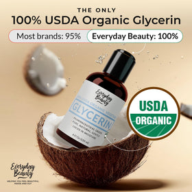 Everyday Beauty pouring glycerin texture close-up showing smooth viscous consistency benefit hydration