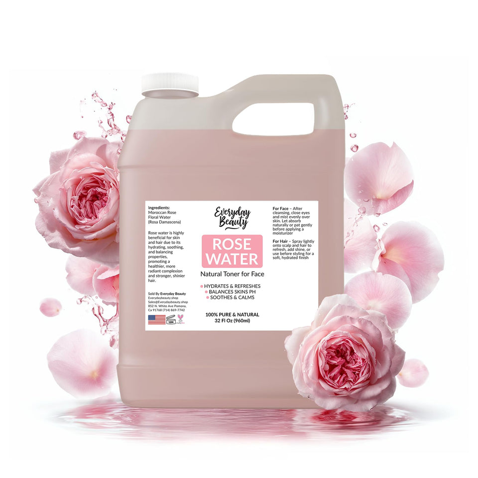 Everyday Beauty front bottle view showing size and scent benefits