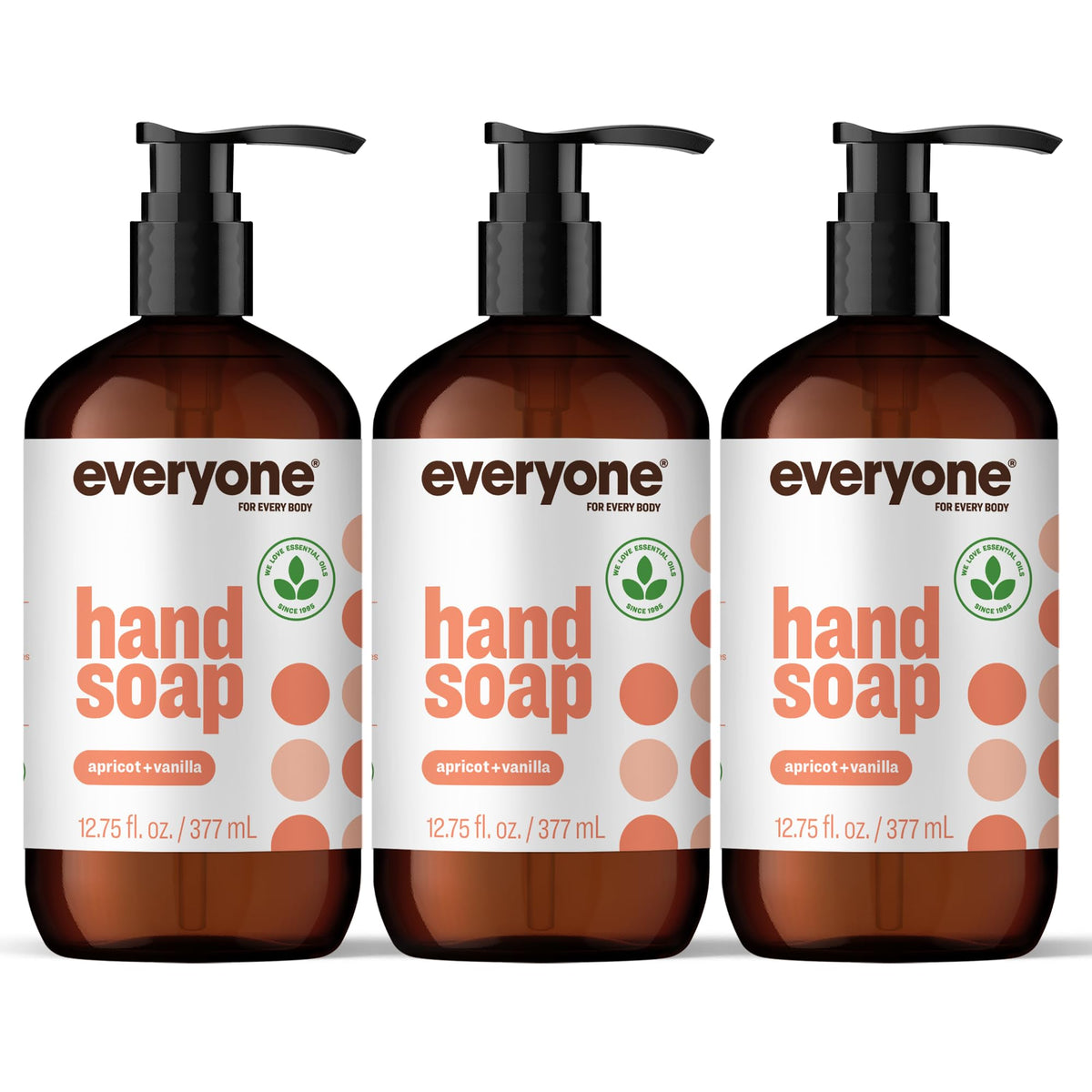 everyone for every body front packaging showing three bottles and scent for easy identification
